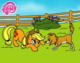 Applejack y Winona