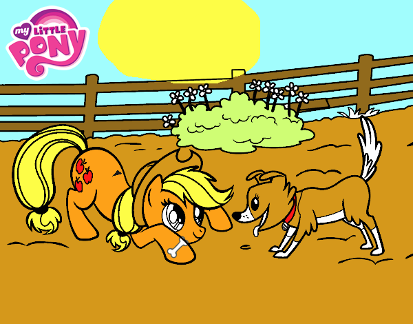 Applejack y Winona