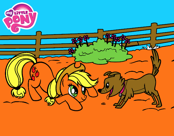 Applejack y Winona