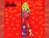 Barbie con cazadora de cuadros