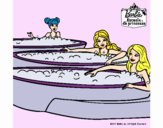 Barbie y sus amigas en el jacuzzi