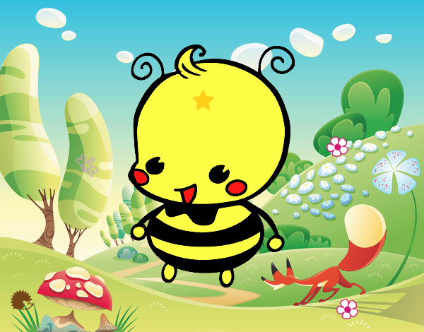 la   bebe    abeja