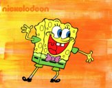 Bob Esponja saludando