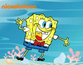 Bob Esponja saludando