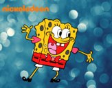 Bob Esponja saludando