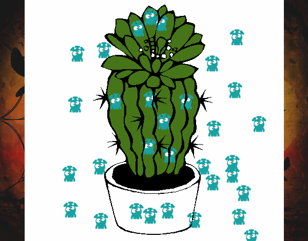 Cactus con flor