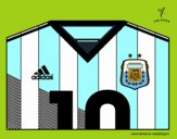 Camiseta del mundial de fútbol 2014 de Argentina