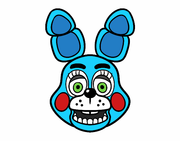 Cara de Toy Bonnie de Five Nights at Freddy's