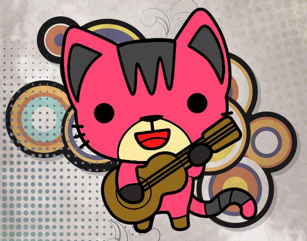 Gato guitarrista