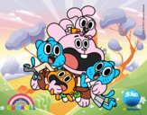 Gumball y amigos contentos