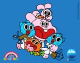 Gumball y amigos contentos