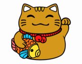 Maneki-neko de la abundancia