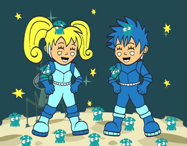 Niños astronautas