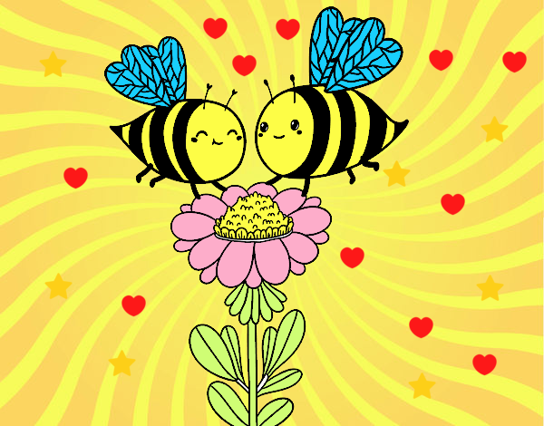 Pareja de abejas