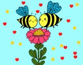 Pareja de abejas