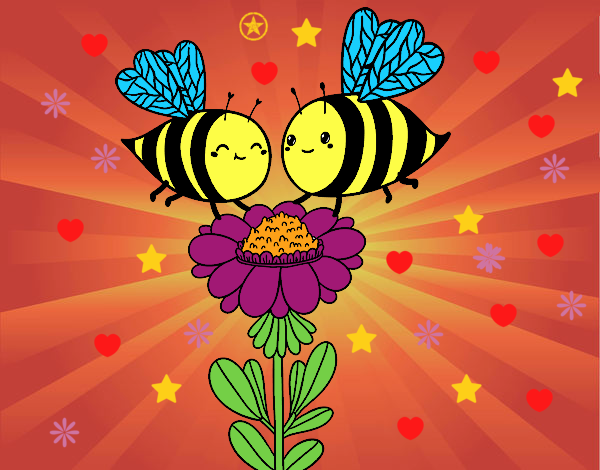 Pareja de abejas