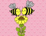 Pareja de abejas