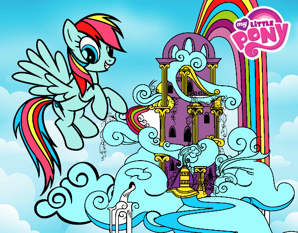 Rainbow Dash en su palacio