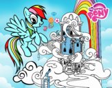 Rainbow Dash en su palacio