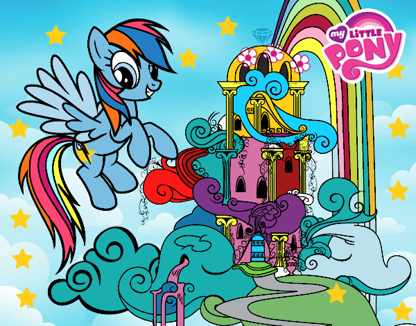 Rainbow Dash en su palacio