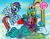 Rainbow Dash en su palacio