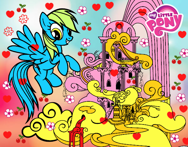 Rainbow Dash en su palacio