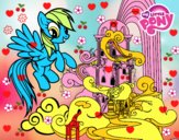 Rainbow Dash en su palacio