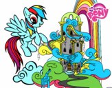 Rainbow Dash en su palacio