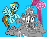 Rainbow Dash en su palacio