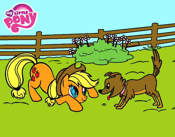 Applejack y Winona