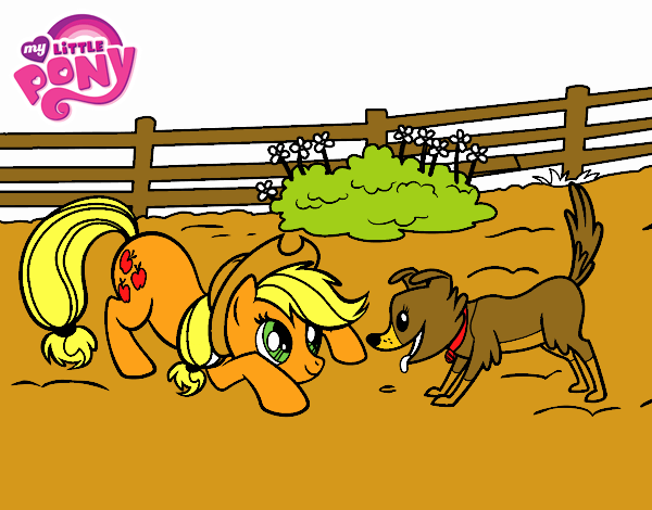 Applejack y Winona