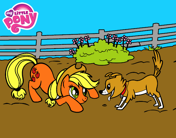 Applejack y Winona