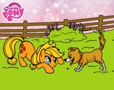 Applejack y Winona