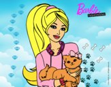 Barbie con su linda gatita