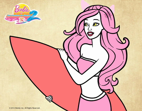 Barbie va a surfear