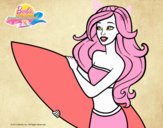 Barbie va a surfear