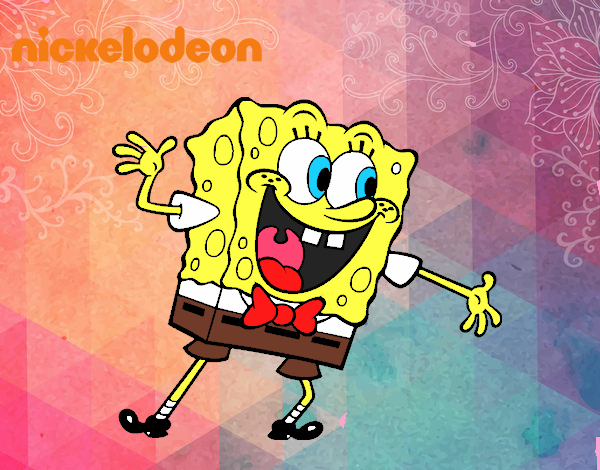 Bob Esponja saludando