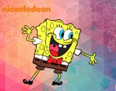 Bob Esponja saludando