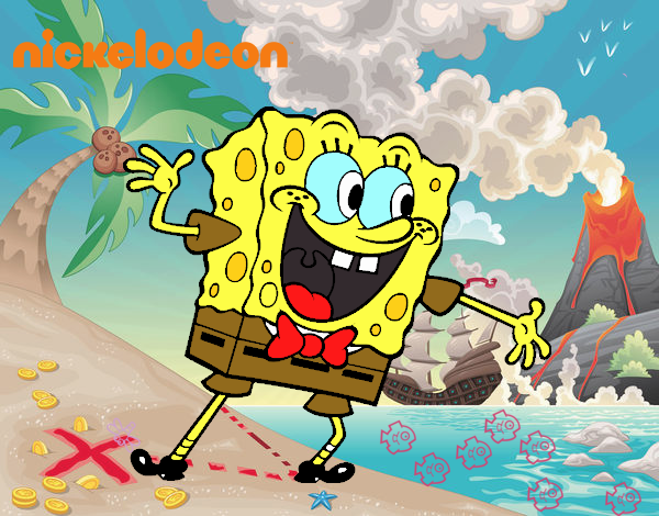 Bob Esponja saludando