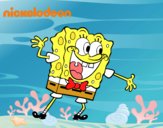 Bob Esponja saludando