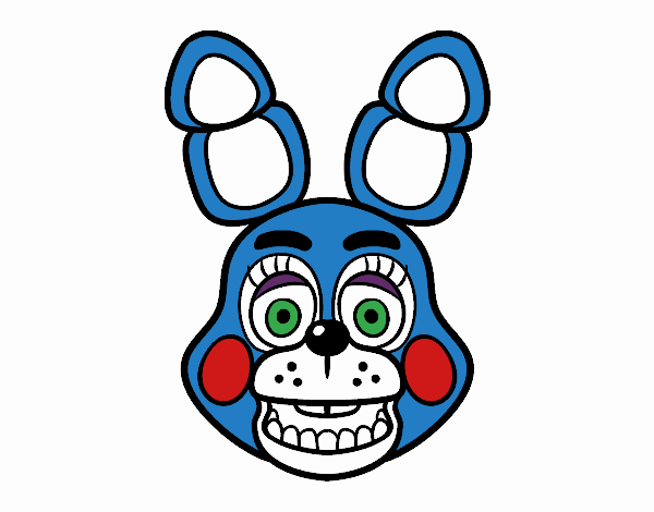 Cara de Toy Bonnie de Five Nights at Freddy's