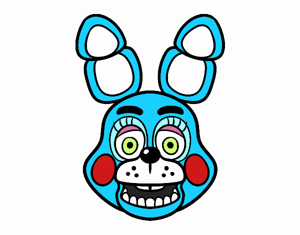 Cara de Toy Bonnie de Five Nights at Freddy's