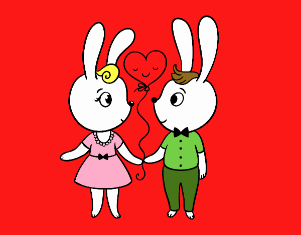 los enamorados conejos