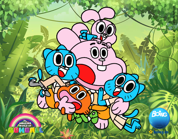 Gumball y amigos contentos