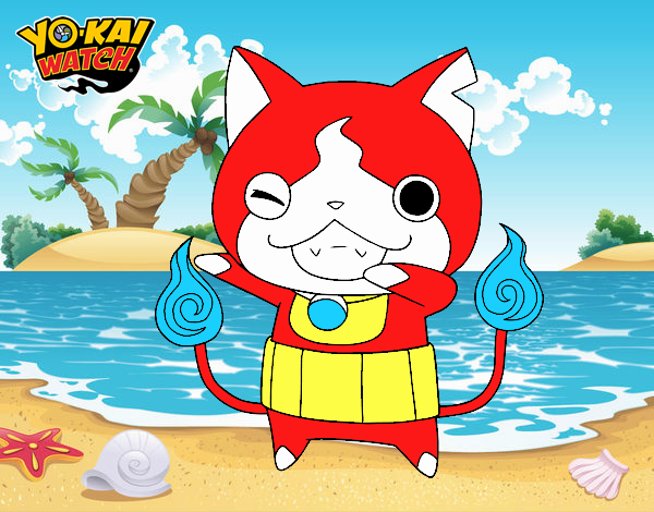 Jibanyan guiñando el ojo