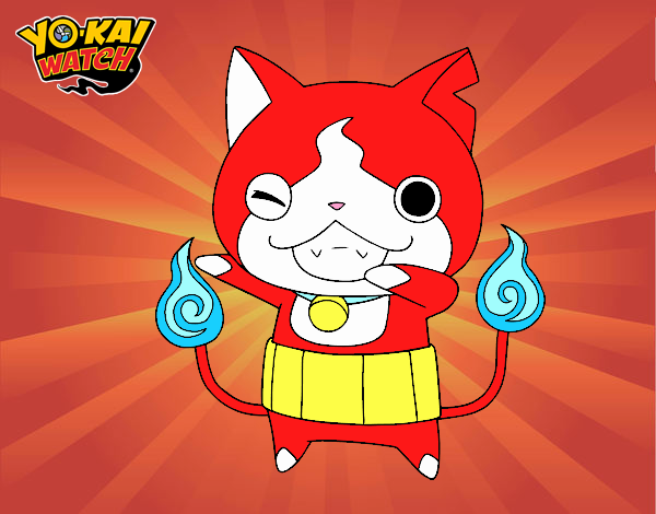 Jibanyan guiñando el ojo