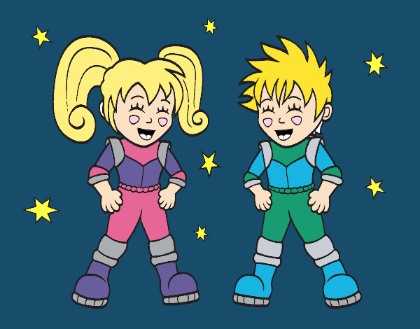 Niños astronautas