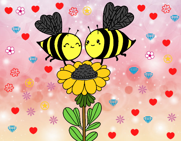 Pareja de abejas