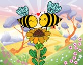 Pareja de abejas