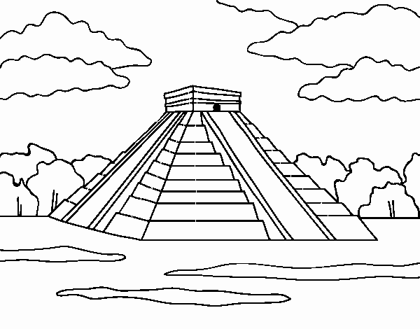 dibujo de piramide de chichen itza pintado por en dibujos net el dia 07 09 20 a las 20 37 39 imprime pinta o colorea tus propios dibujos pinta o colorea tus propios dibujos